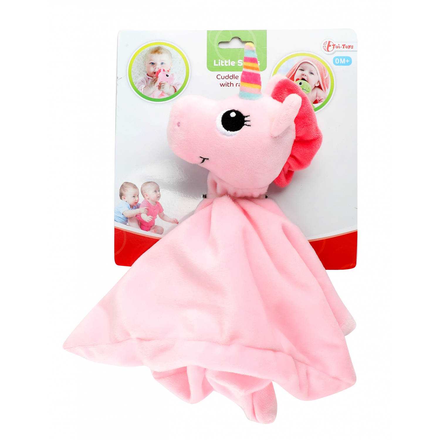 Toi-Toys Knuffeldoekje Eenhoorn Meisjes 30 Cm Pluche - Roze