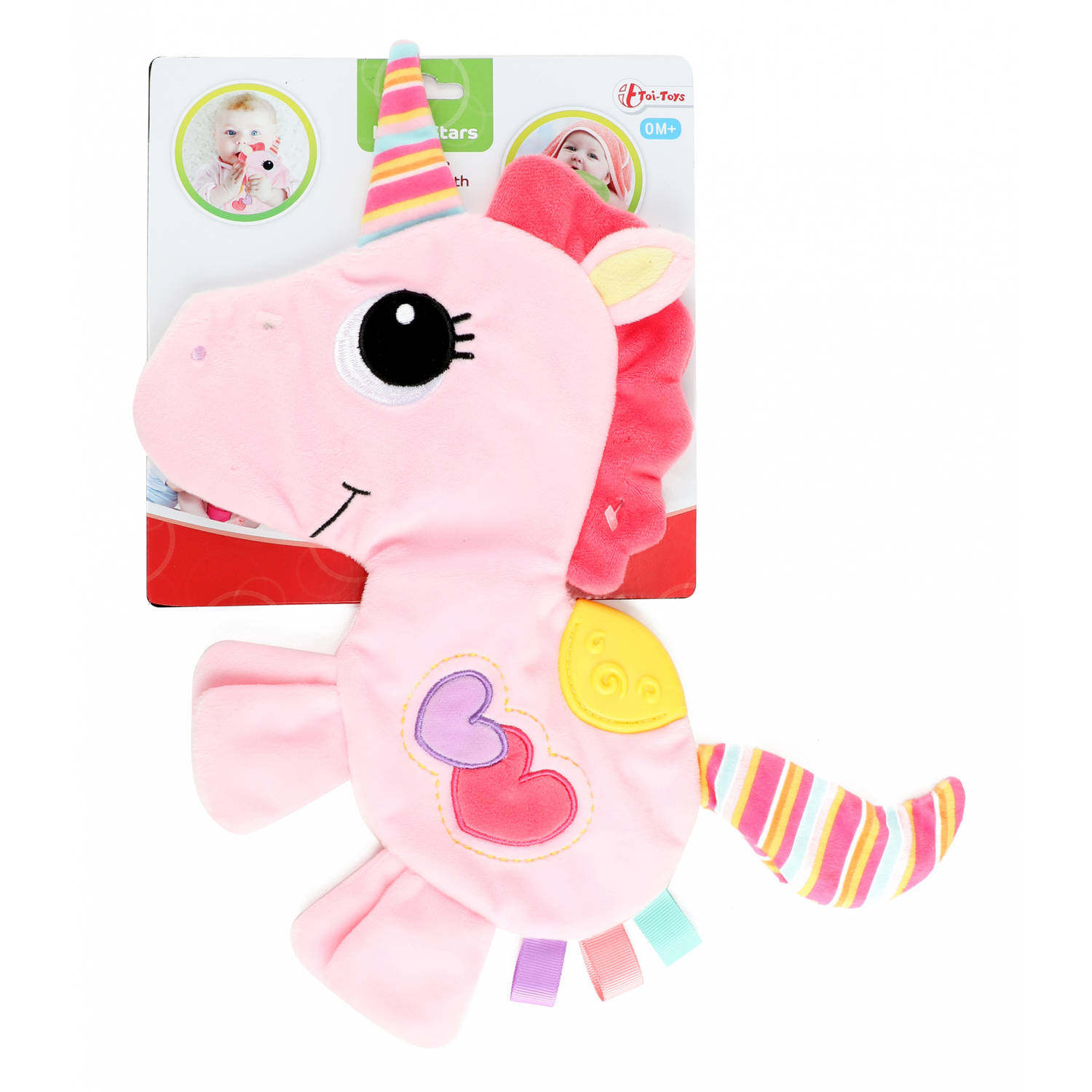 Toi-Toys Knisperdoekje Eenhoorn Junior Pluche 35 Cm - Roze