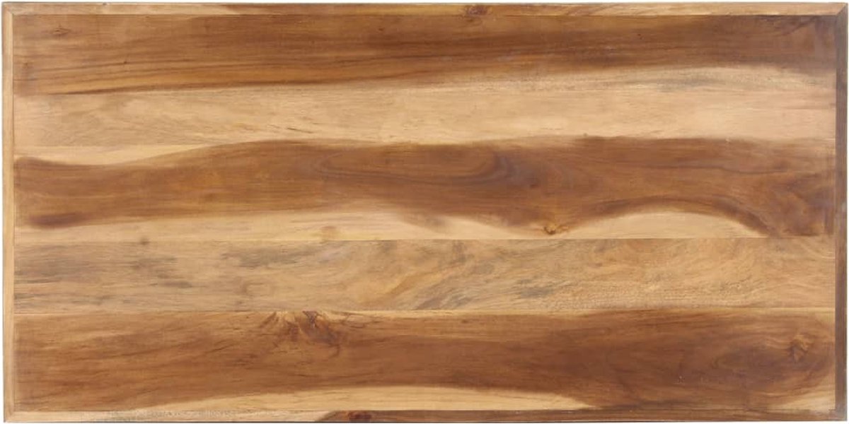 Vidaxl Eettafel 120x60x75 Cm Massief Hout Met Sheesham Afwerking - Bruin