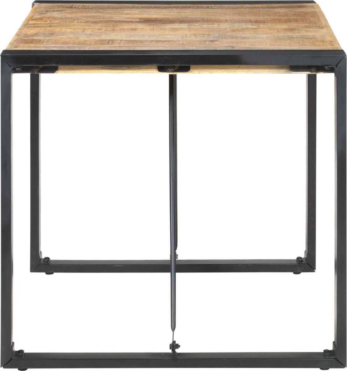 Vidaxl Eettafel 80x80x75 Cm Ruw Mangohout - Bruin