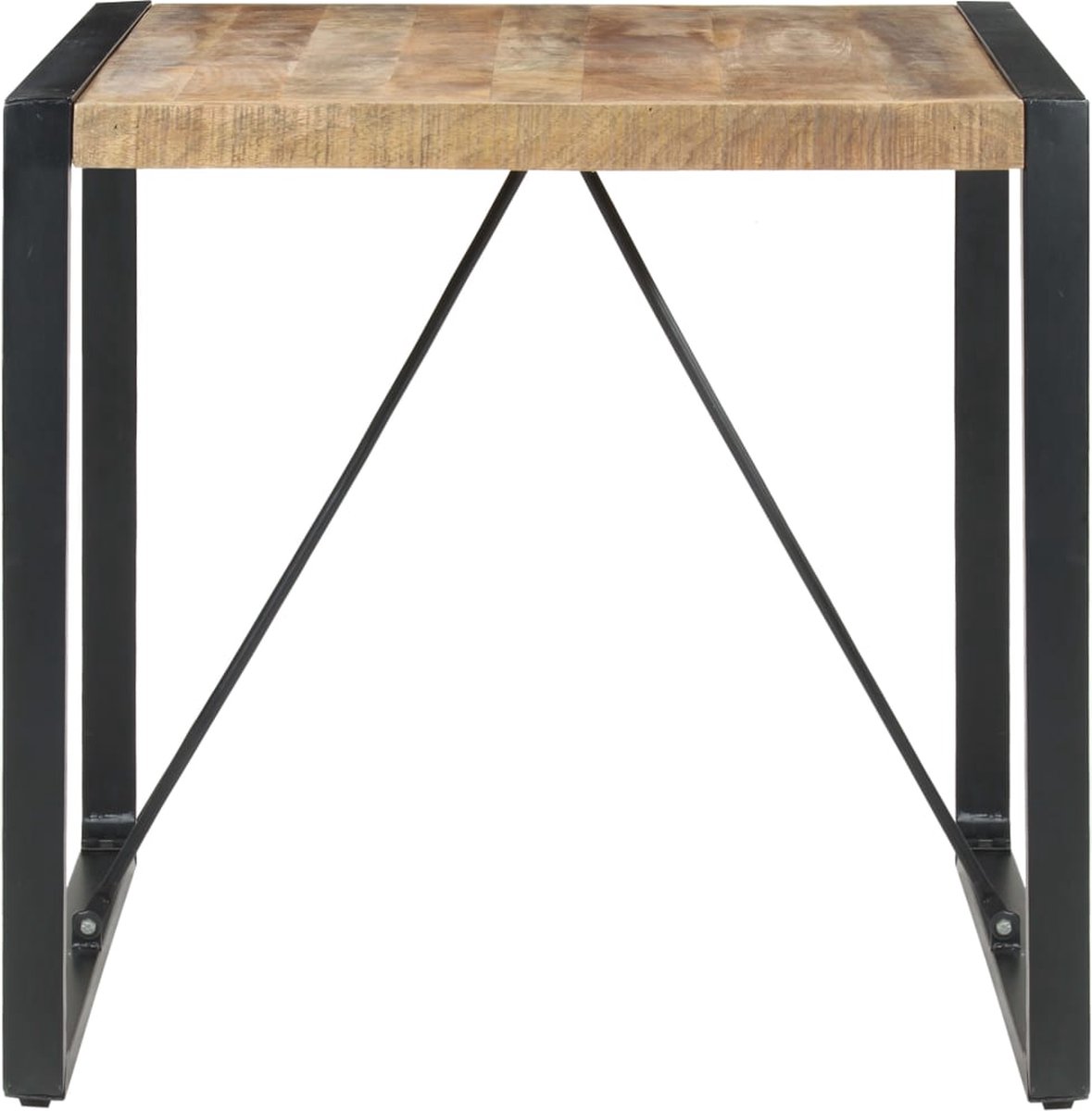 Vidaxl Eettafel 80x80x75 Cm Ruw Mangohout - Bruin