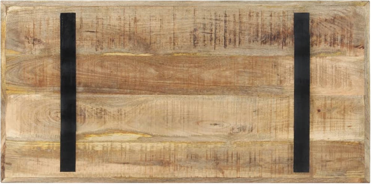 Vidaxl Eettafel 120x60x76 Cm Ruw Mangohout - Marrón