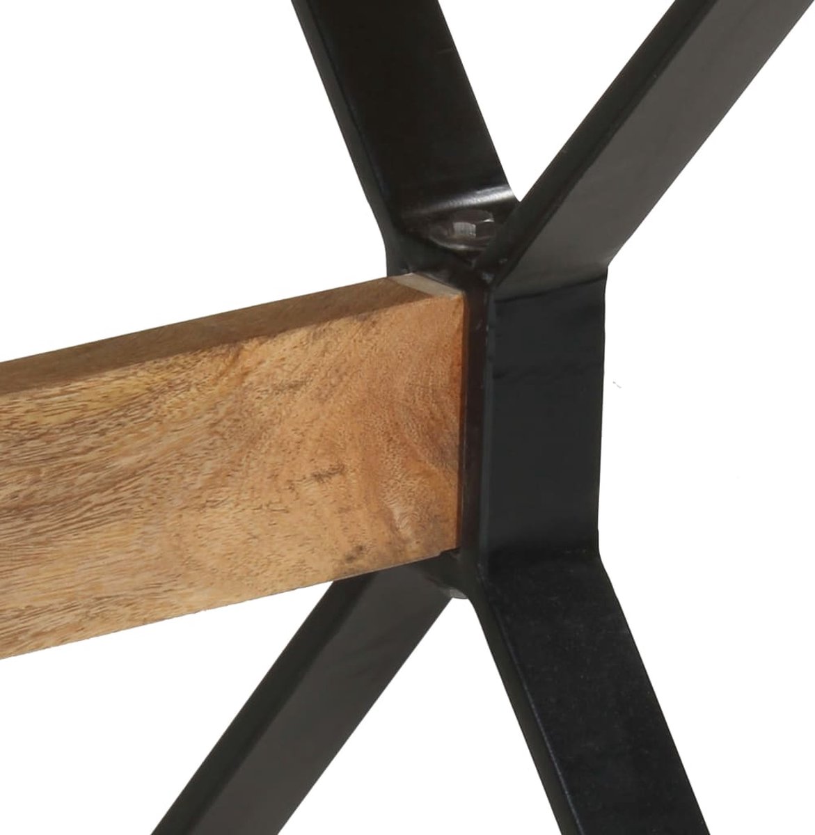 Vidaxl Eettafel 140x70x76 Cm Ruw Mangohout - Bruin