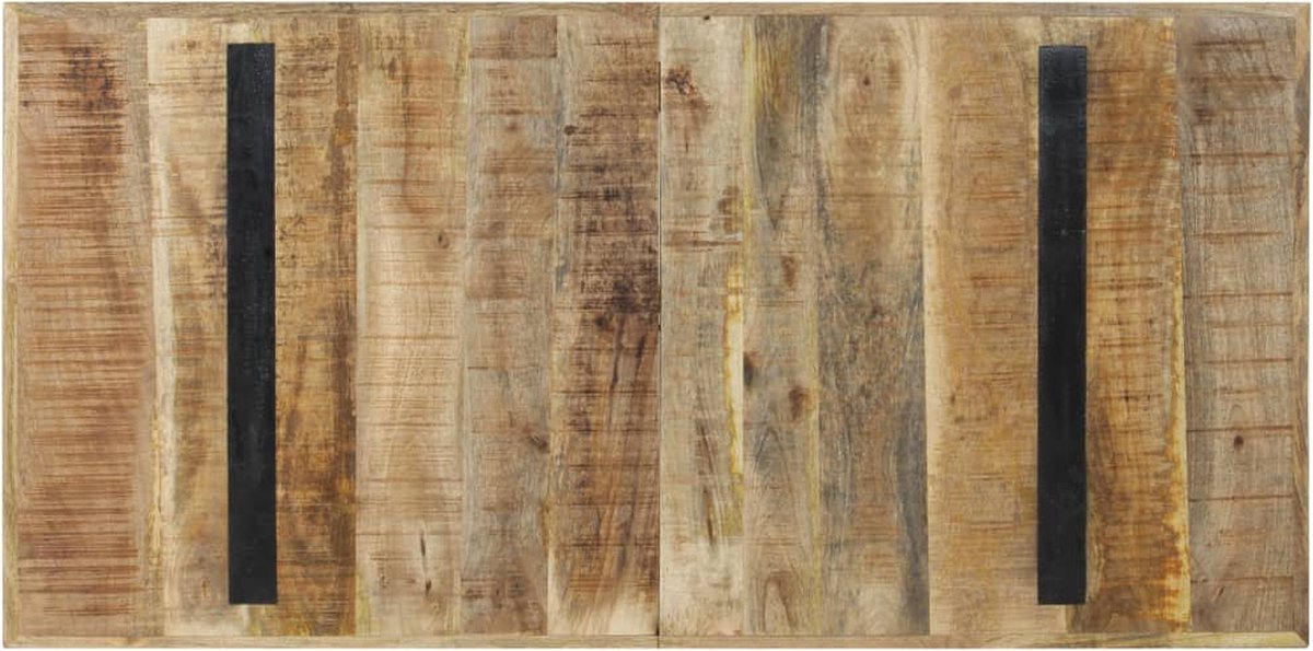 Vidaxl Eettafel 140x70x76 Cm Ruw Mangohout - Bruin