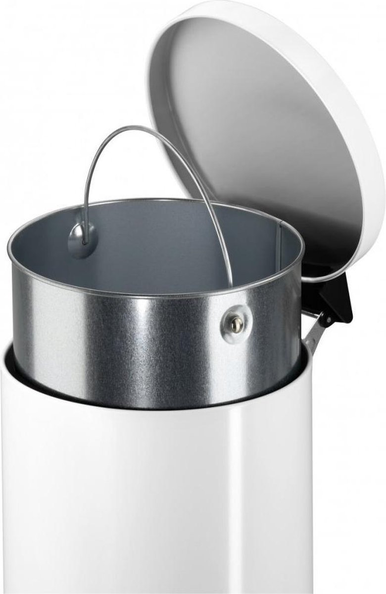 Hailo Pedaalemmer Met Gegalvaniseerde Binnenemmer Solid L 18 L Rvs - Silver