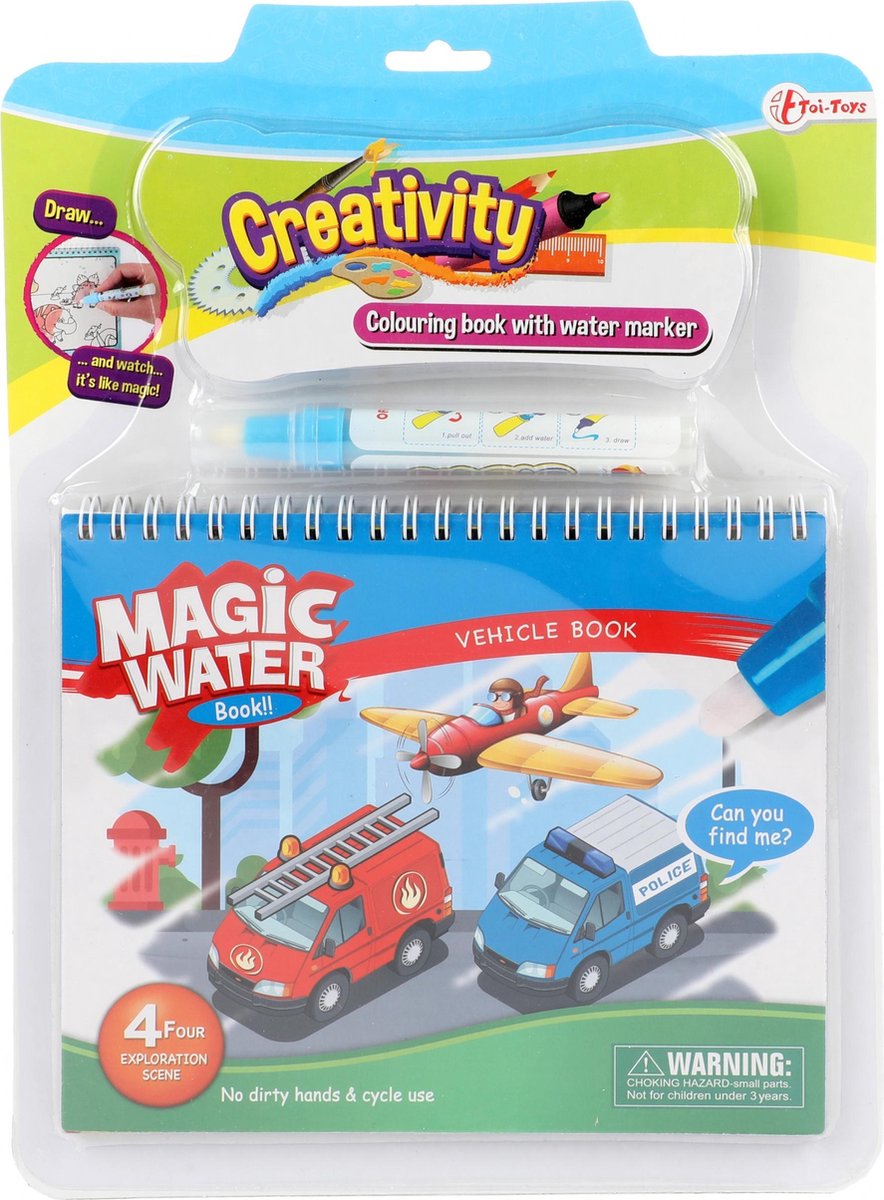 Toi-Toys Kleurboek Vehicle Junior 20 X 25 Cm Papier 2-delig