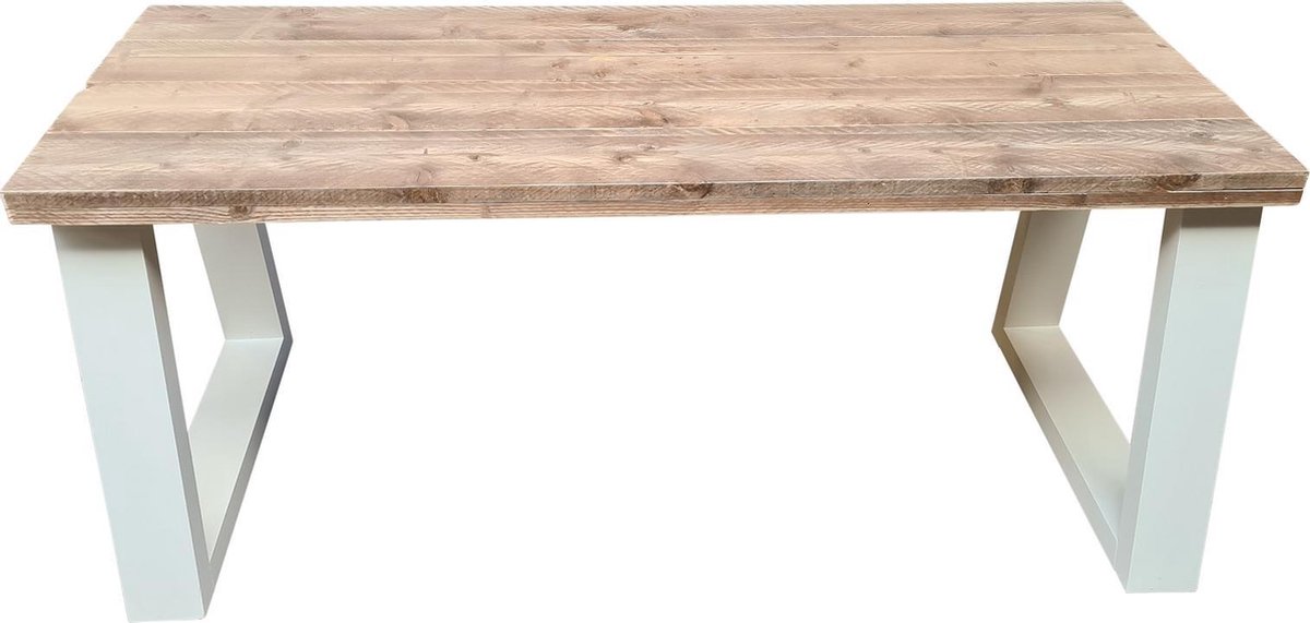 Wood4you Bureau Vancouver Steigerhout 120lx72dx75h - Wit