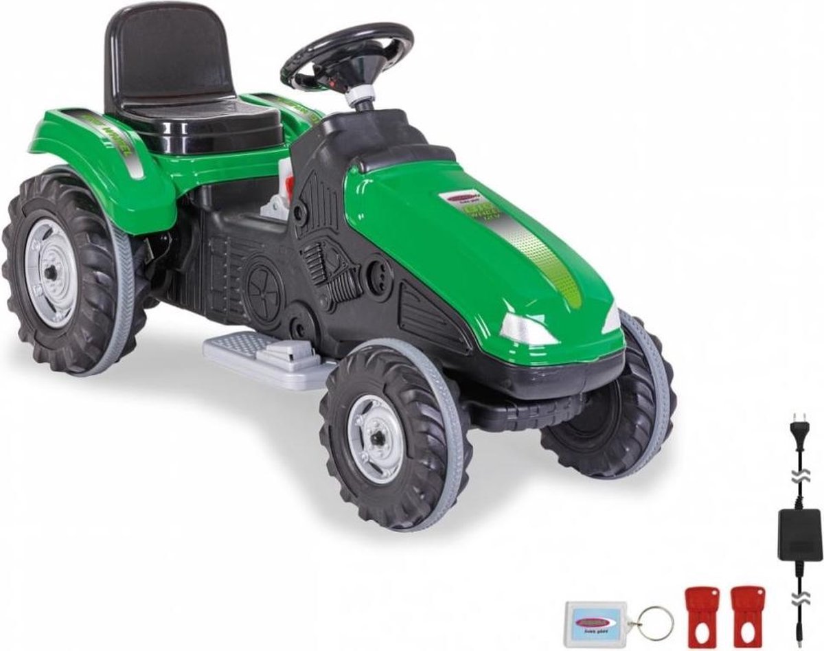 Jamara Tractor Ride On Big Wheel 12 V Junior 114 X 53 Cm - Groen