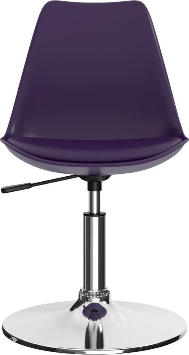 Vidaxl Eetkamerstoelen Draaibaar 2 St Kunstleer Lila - Paars