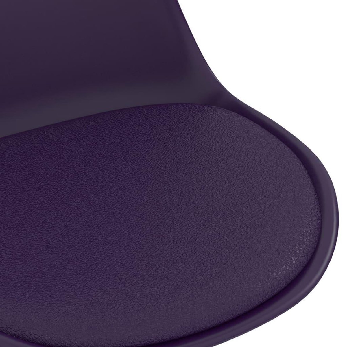 Vidaxl Eetkamerstoelen Draaibaar 2 St Kunstleer Lila - Paars