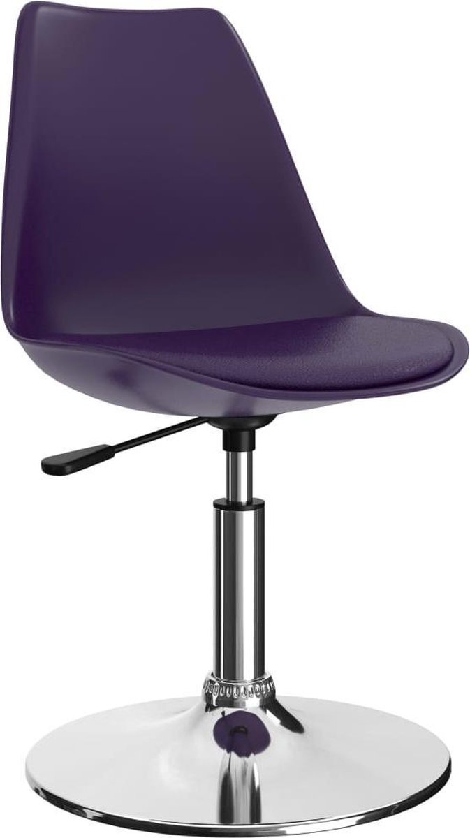 Vidaxl Eetkamerstoelen Draaibaar 2 St Kunstleer Lila - Paars