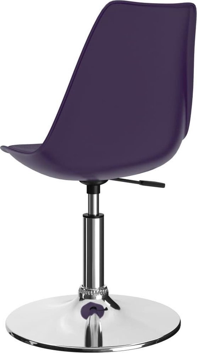 Vidaxl Eetkamerstoelen Draaibaar 2 St Kunstleer Lila - Paars