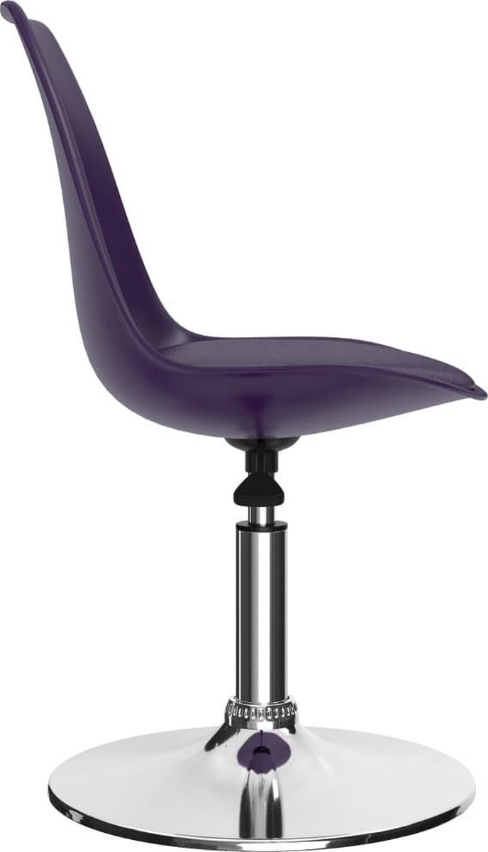 Vidaxl Eetkamerstoelen Draaibaar 2 St Kunstleer Lila - Paars
