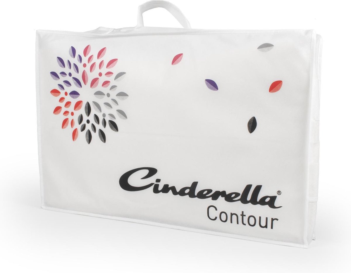 Cinderella Contour Jazz Medium Hoofdkussen - 100% Comfortschuim Slowfoam Feel - - Wit