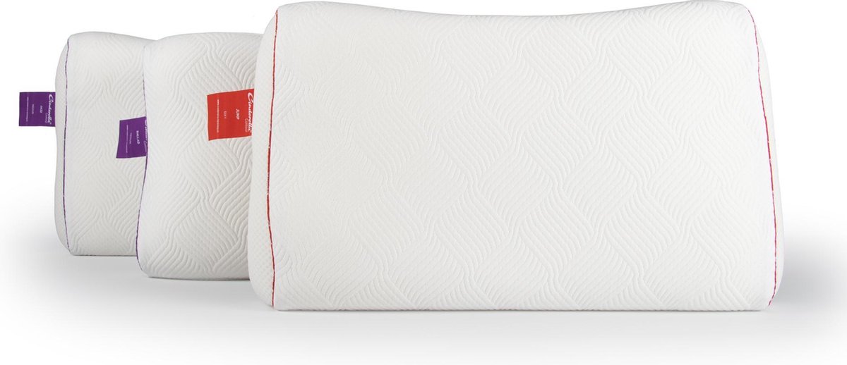 Cinderella Contour Jazz Medium Hoofdkussen - 100% Comfortschuim Slowfoam Feel - - Wit