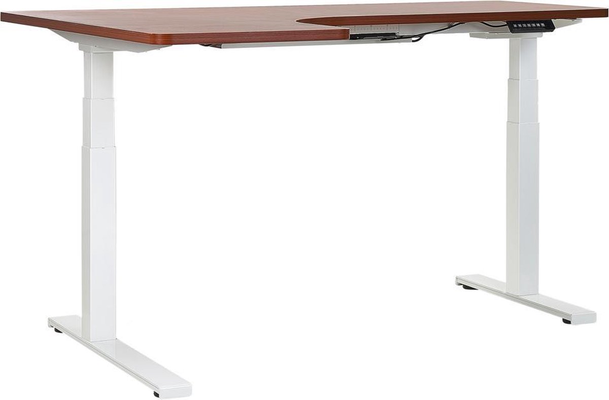 Beliani Destin Ii Bureau Spaanplaat 110 X 160 Cm - Bruin