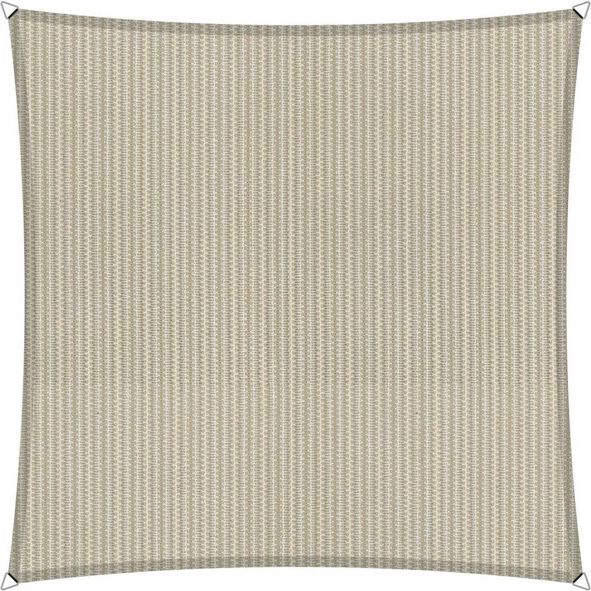 Shadow Comfort Velleman Compleet Pakket: Vierkant 5x5 Sahara Sand Met Rvs Bevestigingsset En Buitendoekreiniger - Beige