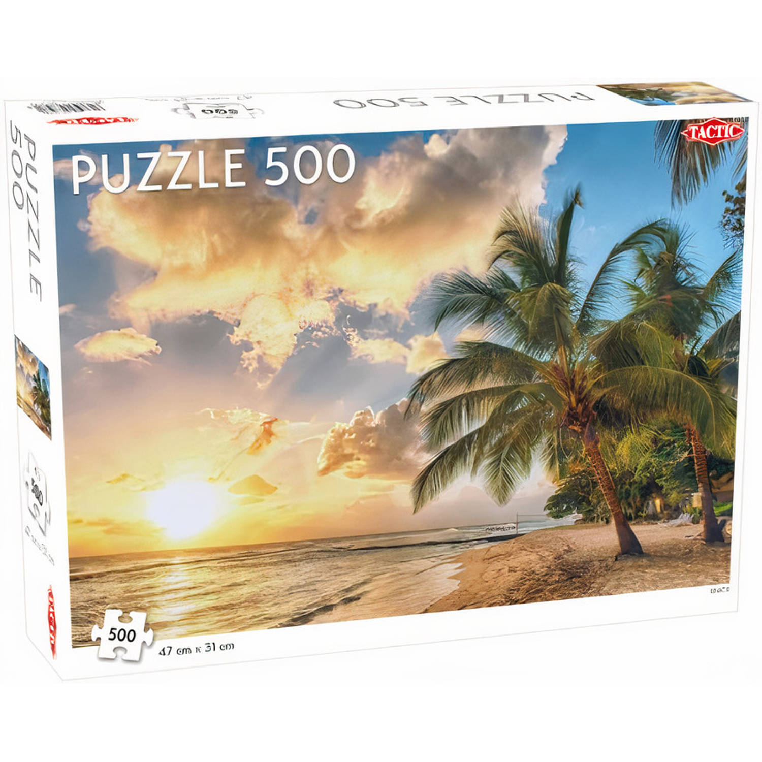 Tactic Legpuzzel Landschap Beach 31 X 47 Cm Karton 500 Stukjes