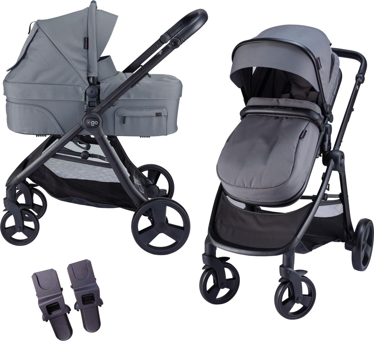 X Adventure Kinderwagen 2in1 X-go Grey - Grijs