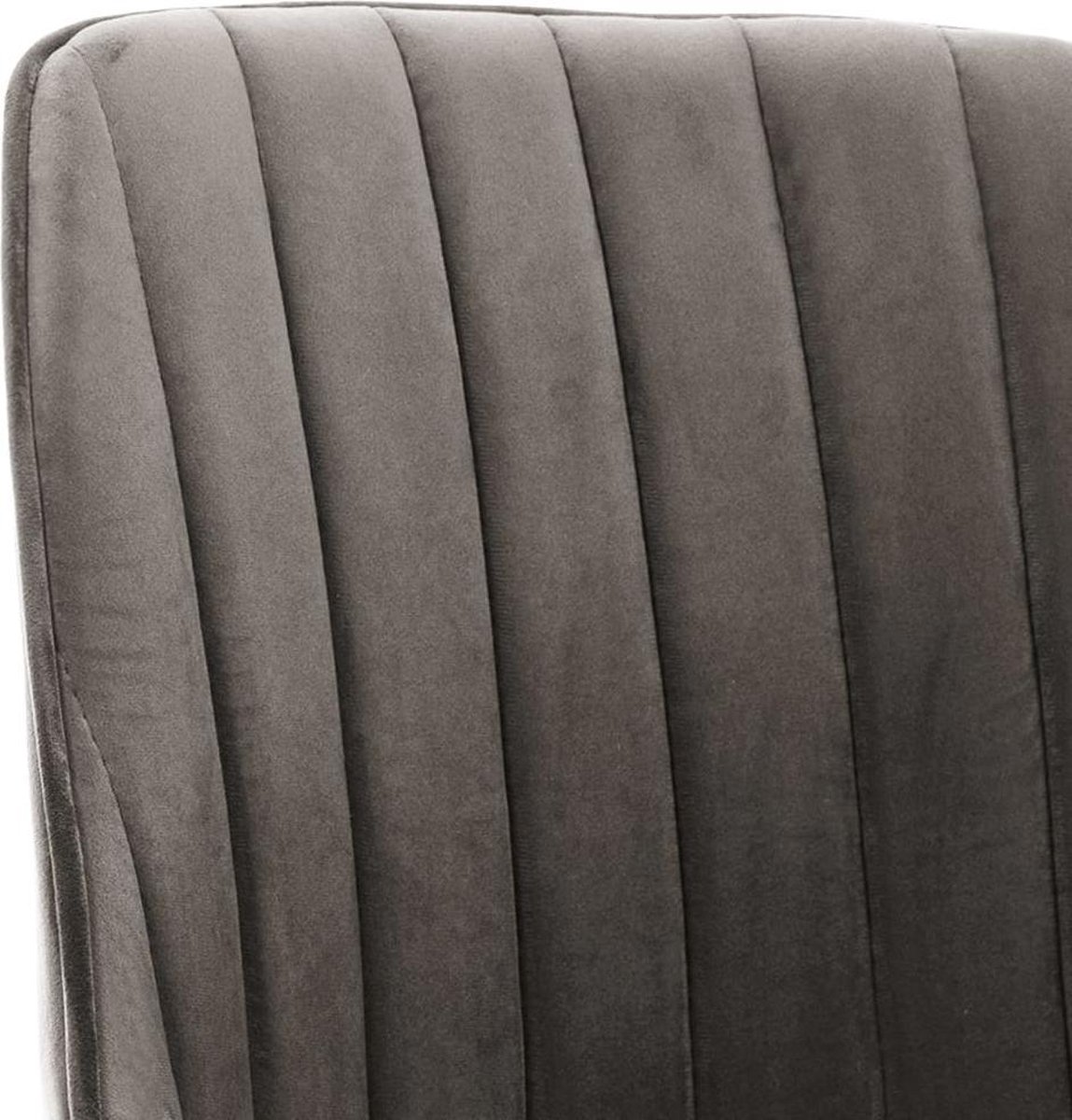 Vidaxl Eetkamerstoelen 2 St Fluweel Donker - Grijs