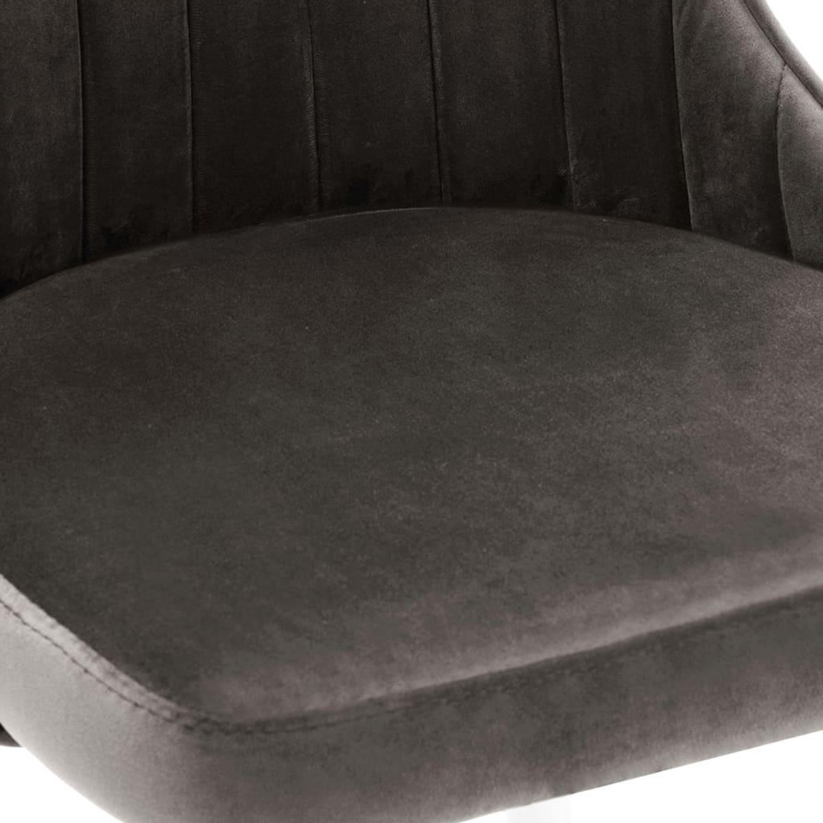 Vidaxl Eetkamerstoelen 2 St Fluweel Donker - Grijs