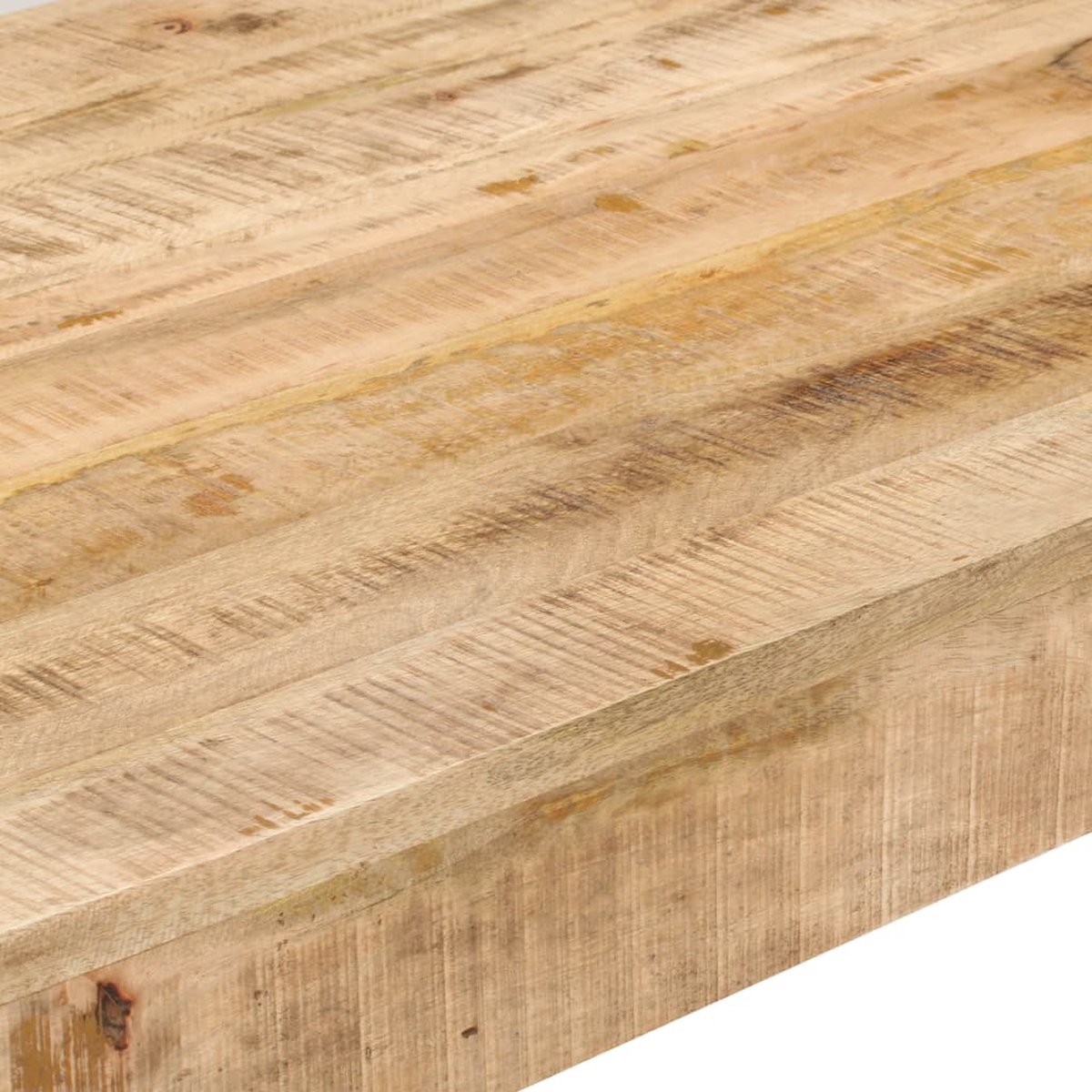 Vidaxl Eettafel 160x80x76 Cm Massief Mangohout - Bruin