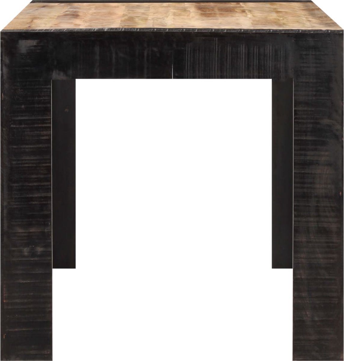 Vidaxl Eettafel 160x80x76 Cm Massief Mangohout - Bruin