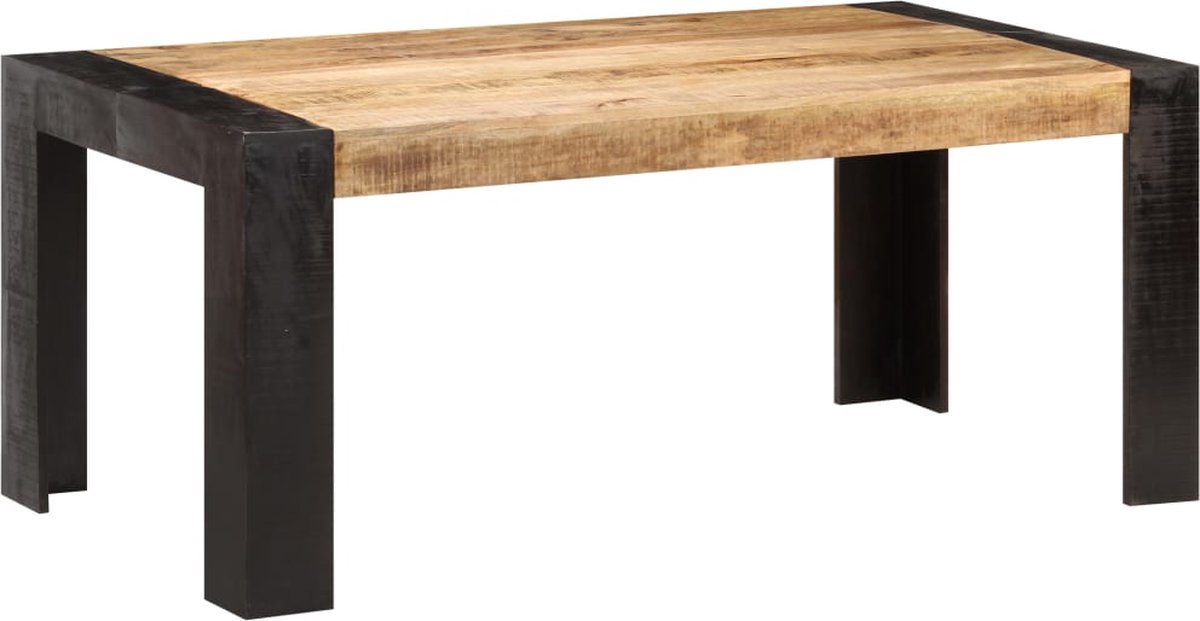 Vidaxl Eettafel 180x90x76 Cm Massief Mangohout - Bruin