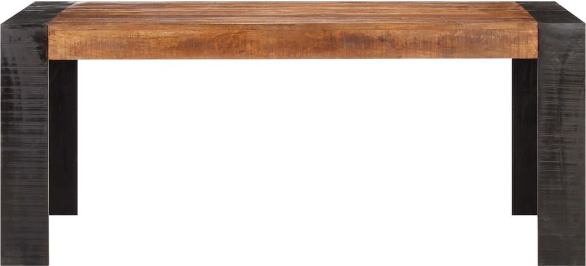 Vidaxl Eettafel 180x90x76 Cm Massief Mangohout - Bruin