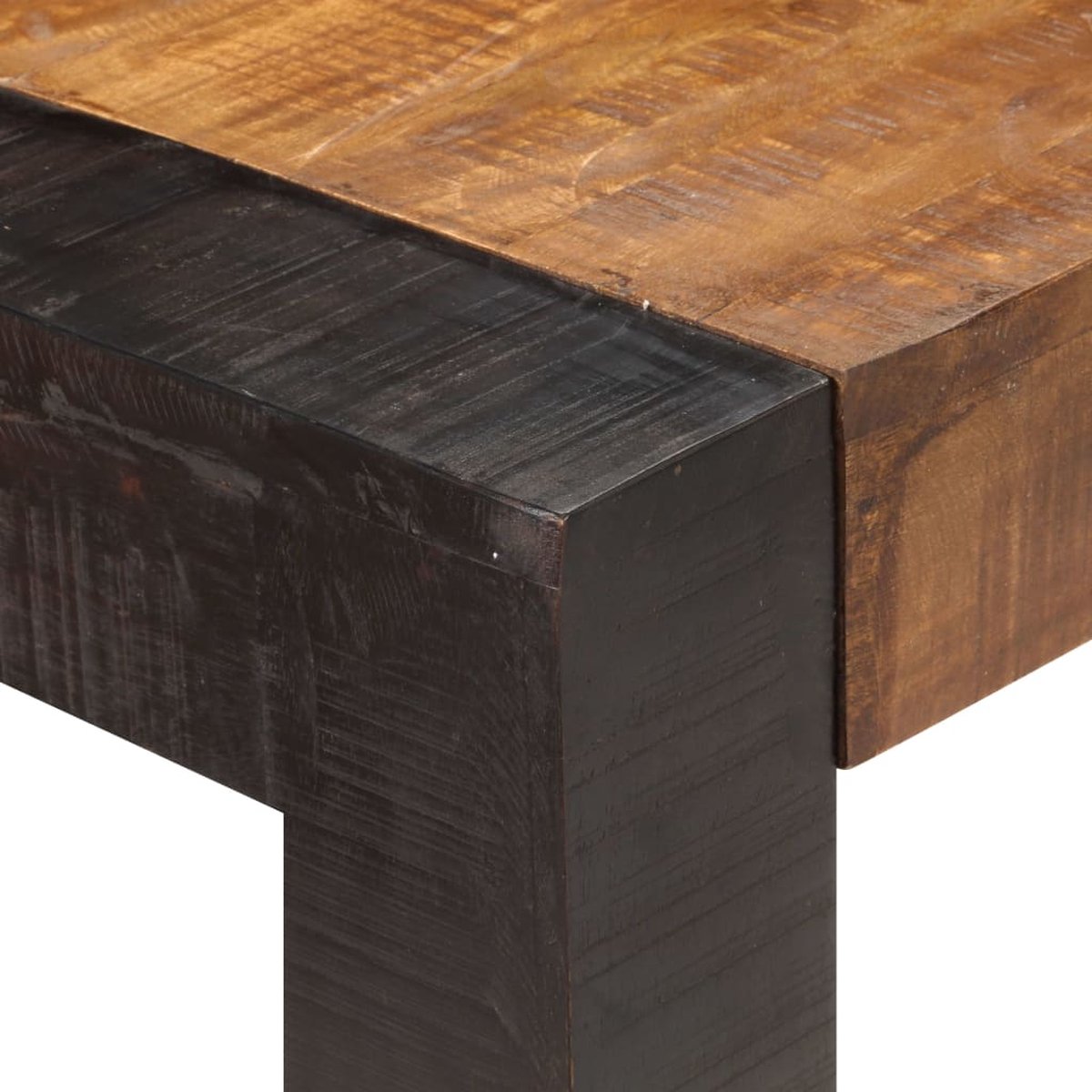 Vidaxl Eettafel 180x90x76 Cm Massief Mangohout - Bruin