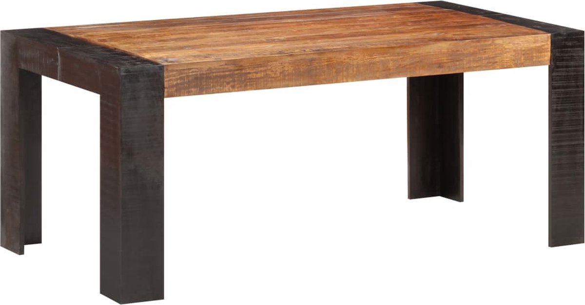 Vidaxl Eettafel 180x90x76 Cm Massief Mangohout - Bruin