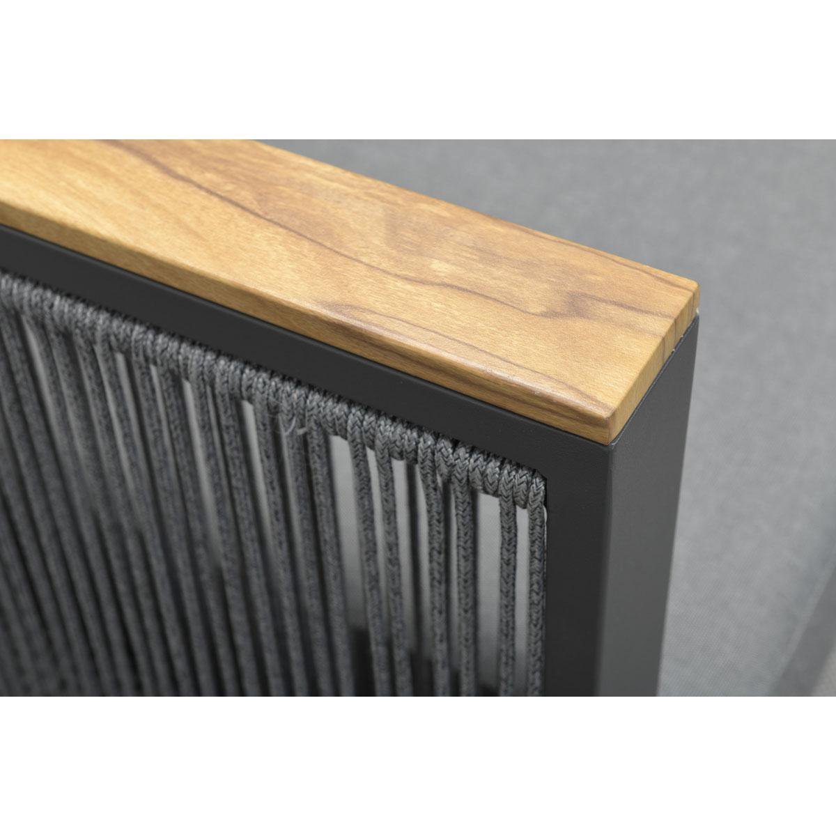 Garden Impressions Pablo Lounge Tuinstoel - Donker - Grijs