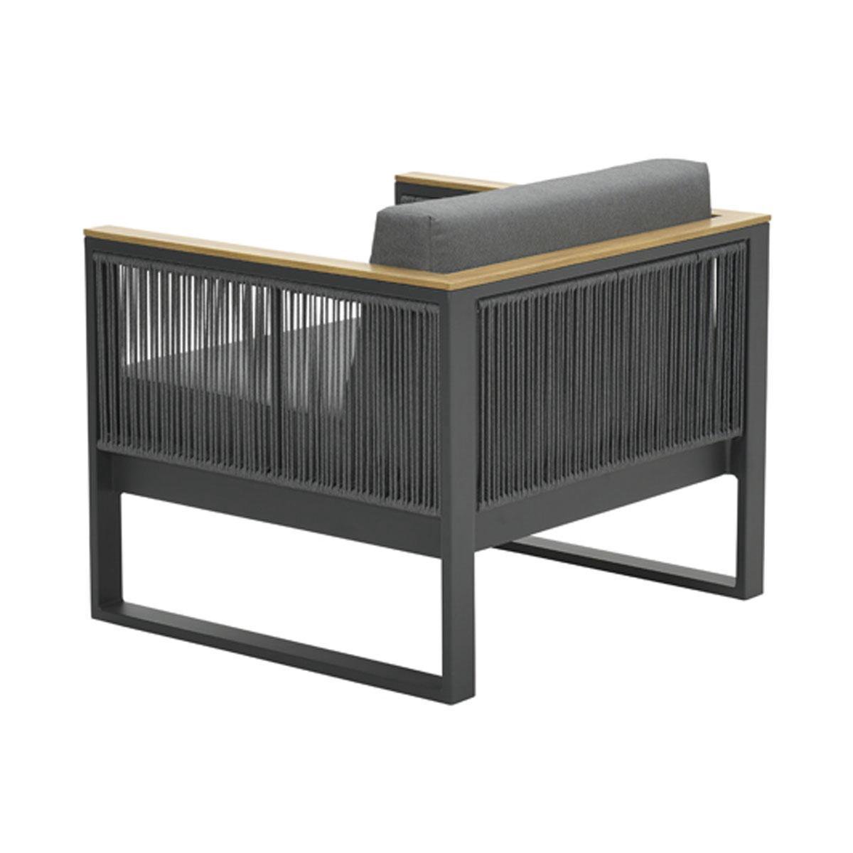 Garden Impressions Pablo Lounge Tuinstoel - Donker - Grijs