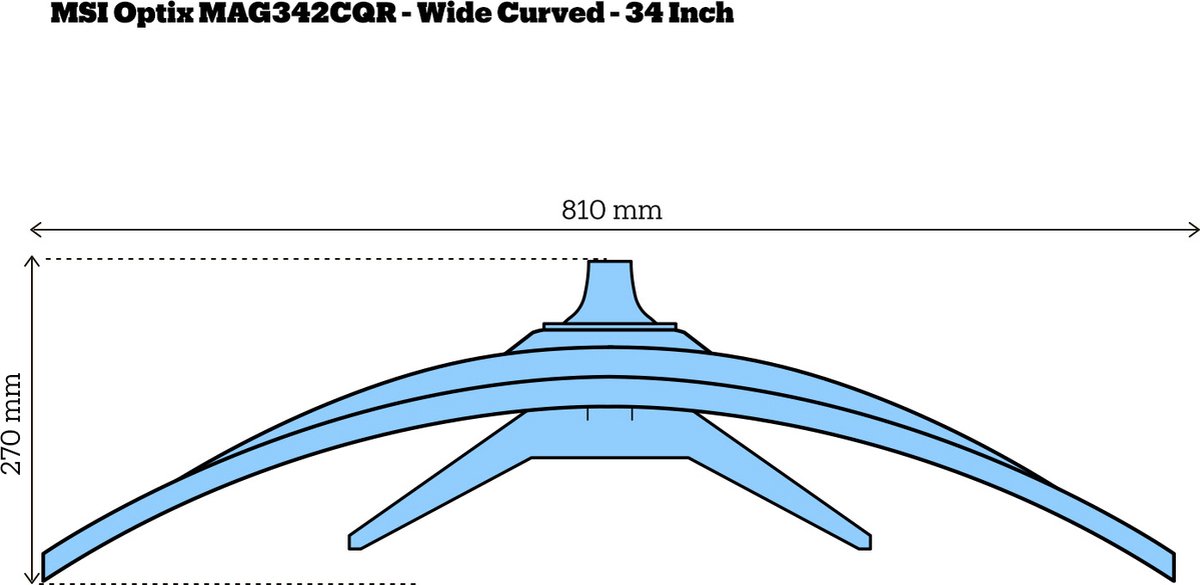 MSI Optix MAG342CQR - Zwart