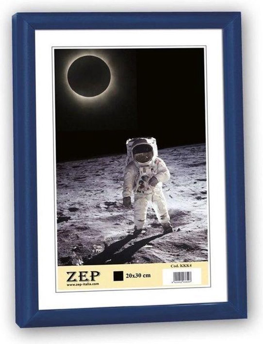 Zep - Kunststof Fotolijst ""New Easy"" Voor Foto Formaat A4 / 21x29,7 - Ke11 - Blauw