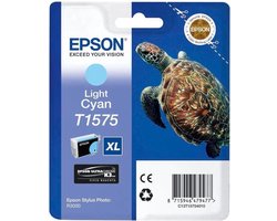 Epson T1575 - Inktcartridge / Licht Cyaan