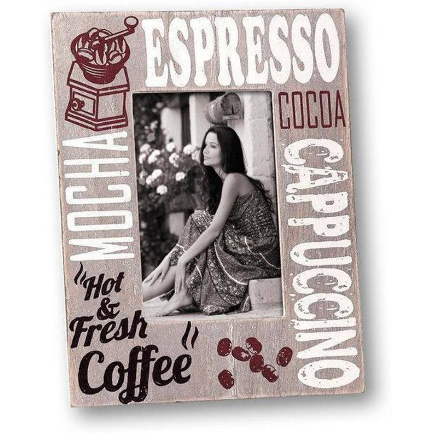 Zep - Houten Fotolijst Espresso Voor Foto Formaat 10x15 - Hh8246 - Bruin