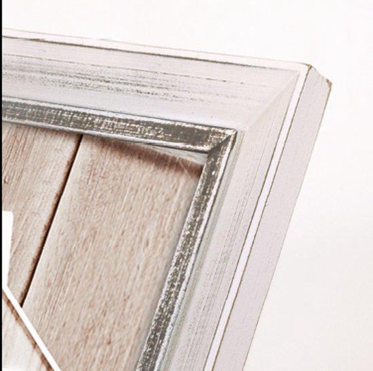 Zep - Houten Vintage Fotolijst Athis / Wit Voor Foto Formaat 15x20 - Sy1268 - Grijs
