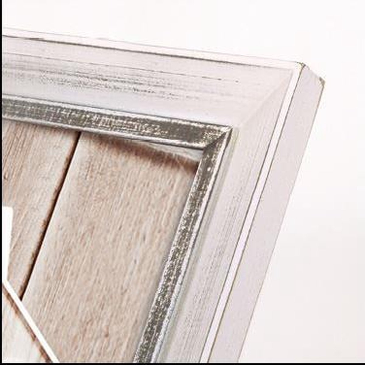 Zep - Houten Vintage Fotolijst Athis / Wit Voor Foto Formaat 15x20 - Sy1268 - Grijs