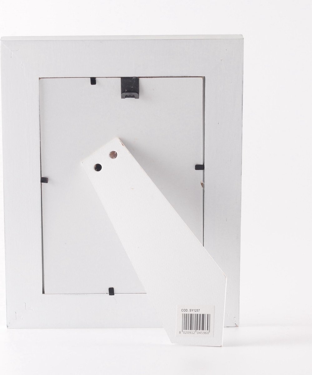 Zep - Houten Vintage Fotolijst Athis / Wit Voor Foto Formaat 15x20 - Sy1268 - Grijs