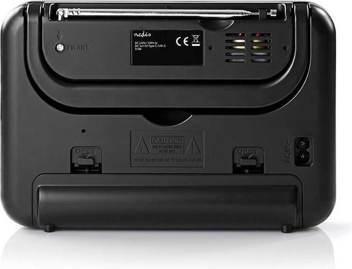 Nedis FM-radio | 2,4 W | Draaggreep | / grijs - Zwart