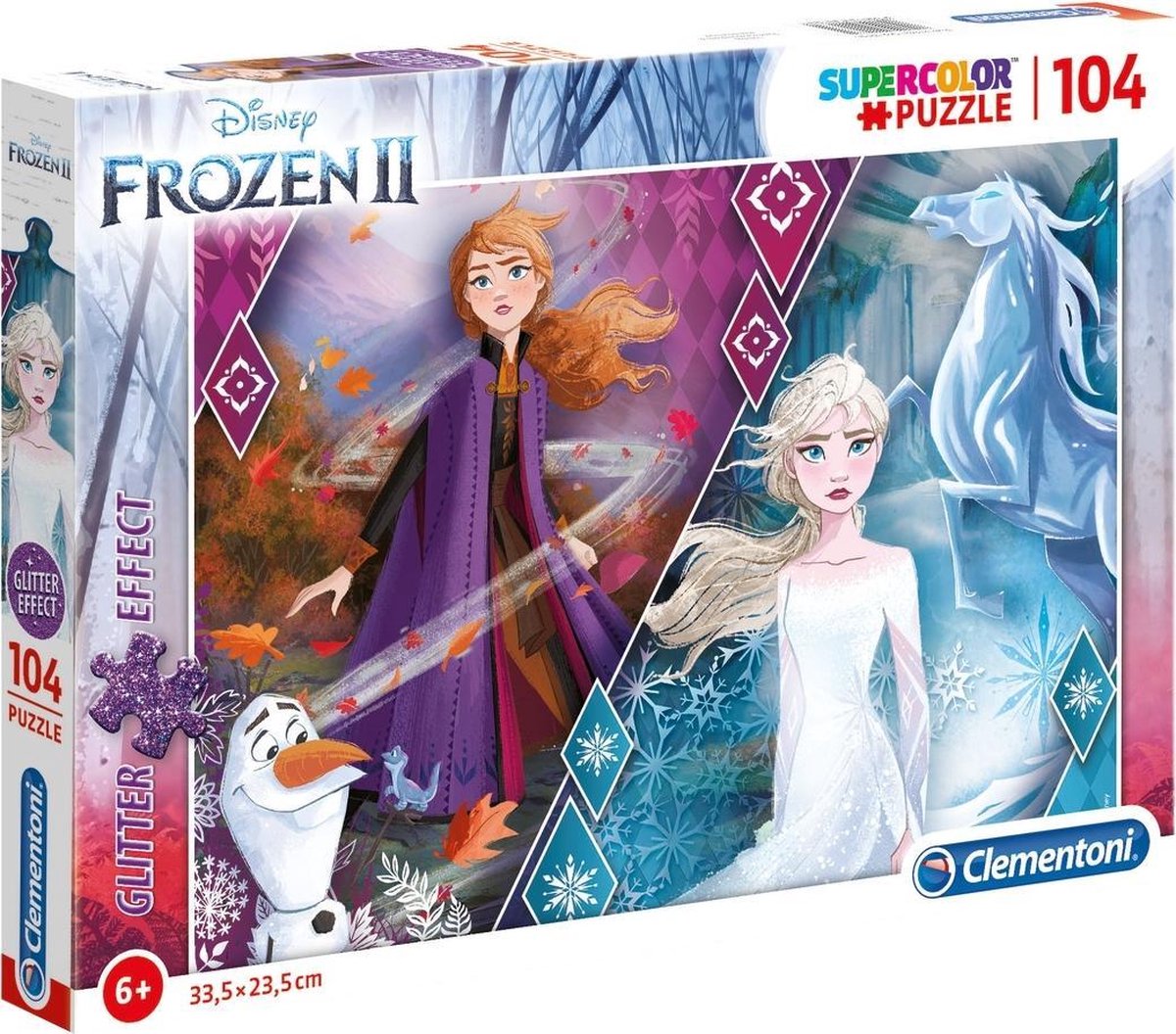 Clementoni Legpuzzel Anna & Elsa 104 Stukjes