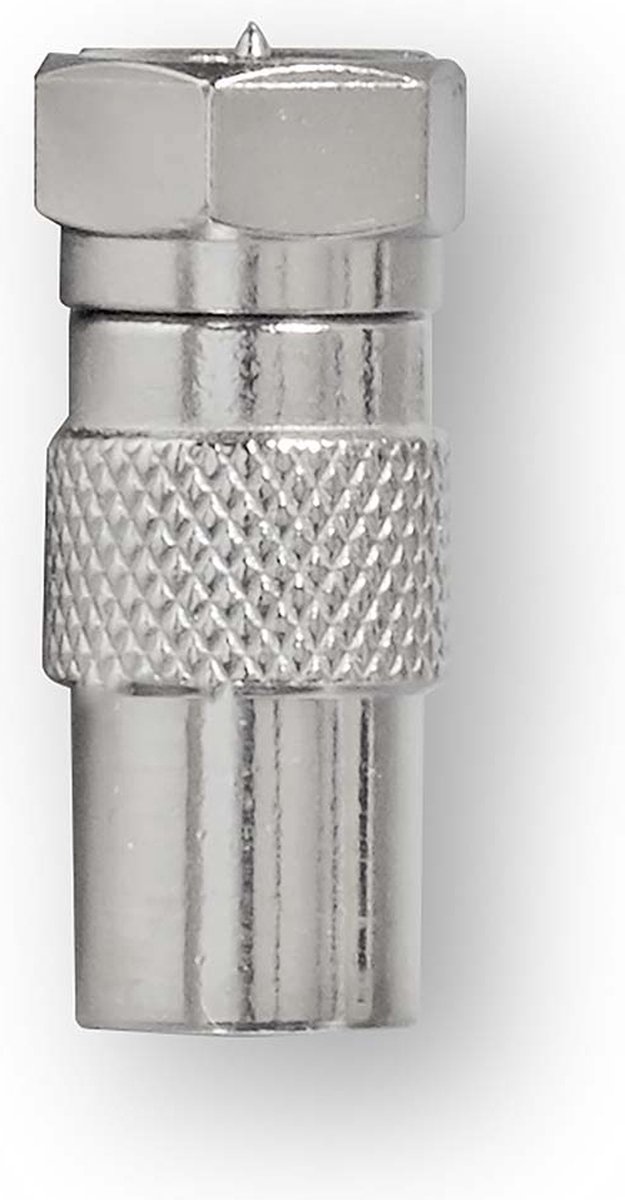Nedis Satelliet- en antenne-adapter | F male - IEC (coax) male