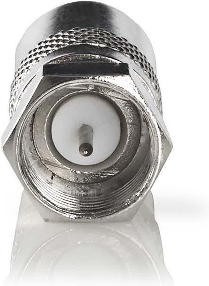 Nedis Satelliet- en antenne-adapter | F male - IEC (coax) male
