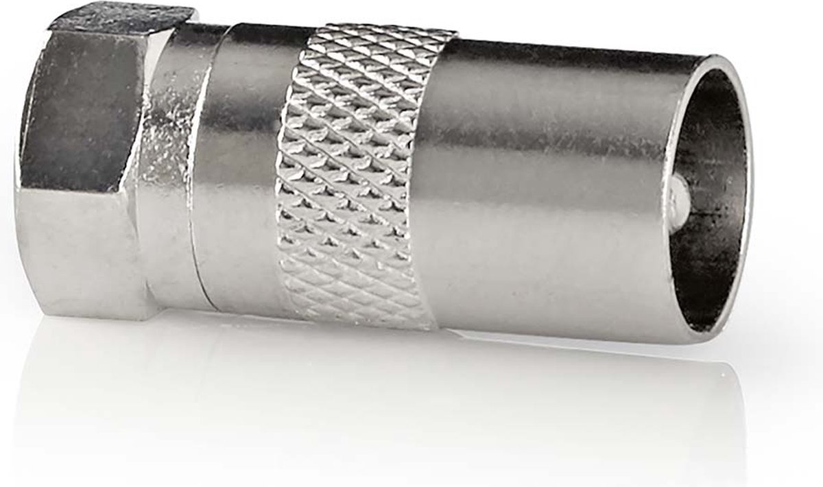 Nedis Satelliet- en antenne-adapter | F male - IEC (coax) male