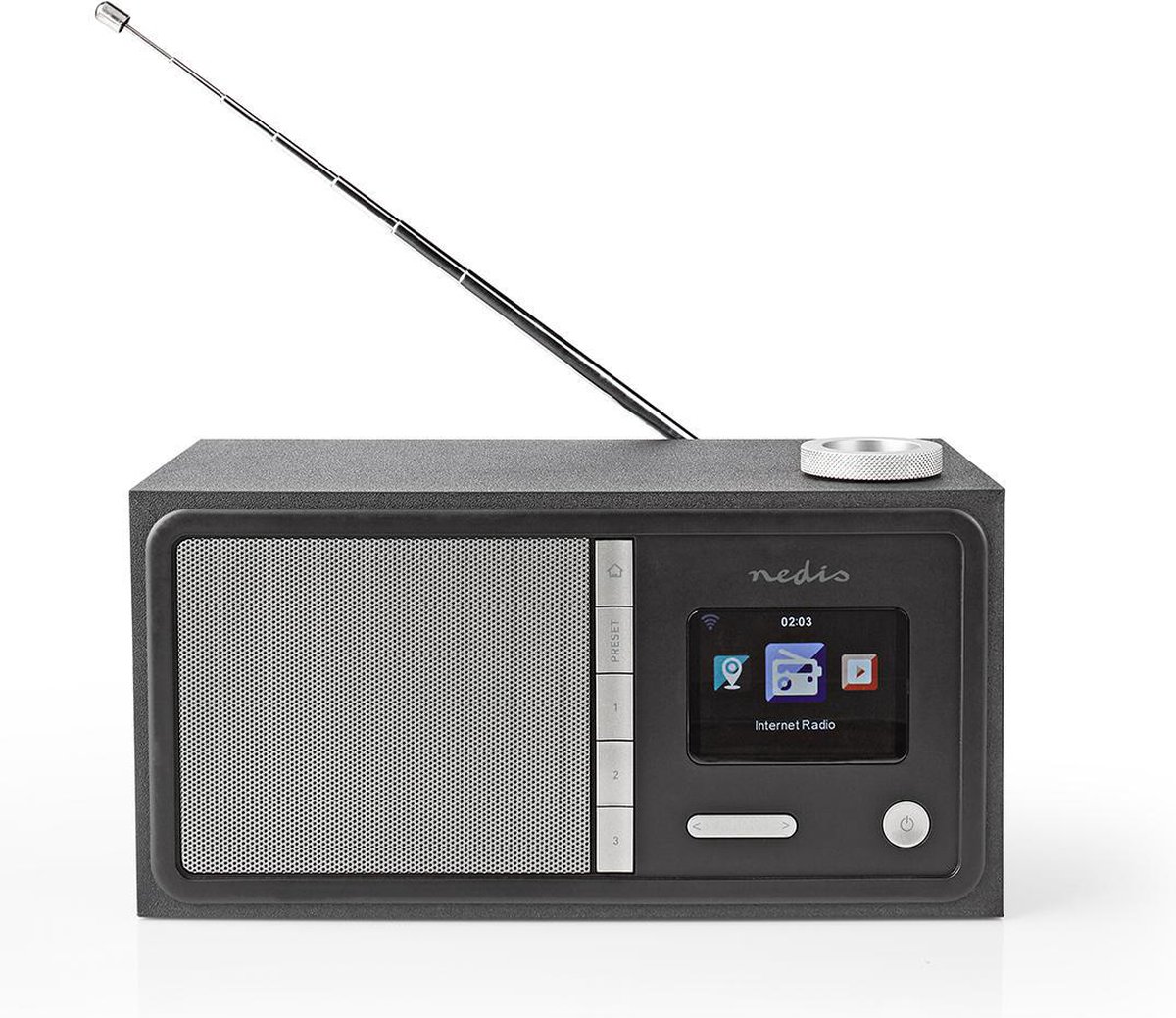 Nedis Internetradio | 18 W | FM | Bluetooth® | Afstandsbediening | - Zwart