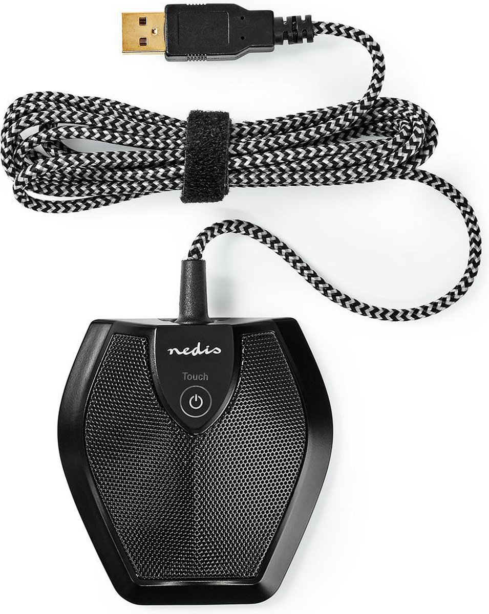 Nedis Bedrade Microfoon | Conferentie | Mute-Knop | USB