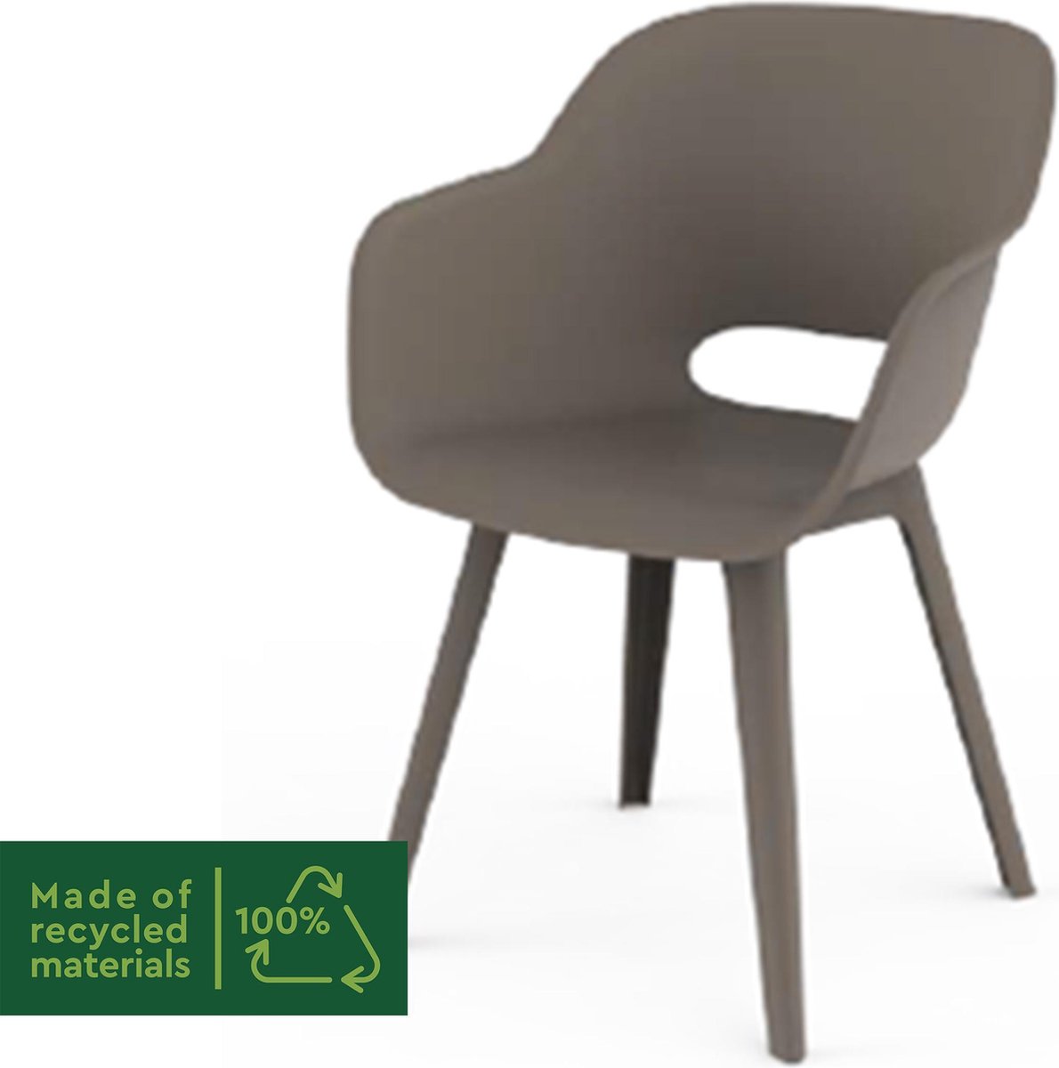 Allibert Akola Tuinstoel - 2 st. - Bruin