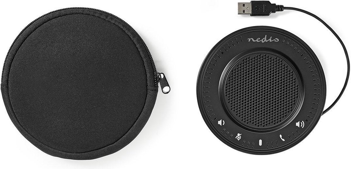 Nedis Conference Speaker | 2.5 W | Touch-Bediening | USB-Gevoed | - Zwart