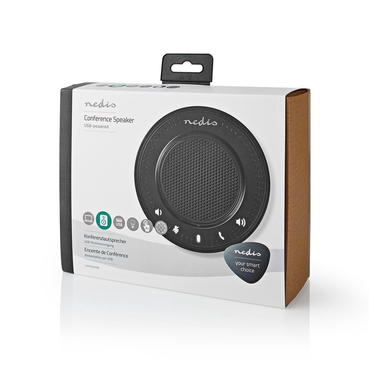 Nedis Conference Speaker | 2.5 W | Touch-Bediening | USB-Gevoed | - Zwart
